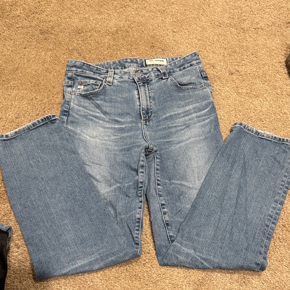 Agolde Light Blue Straight Jeans
